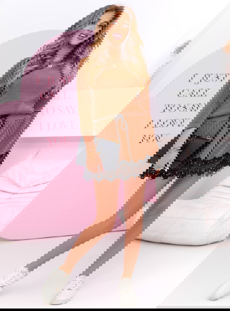 Sukienka mini z koronką Lenonn -...