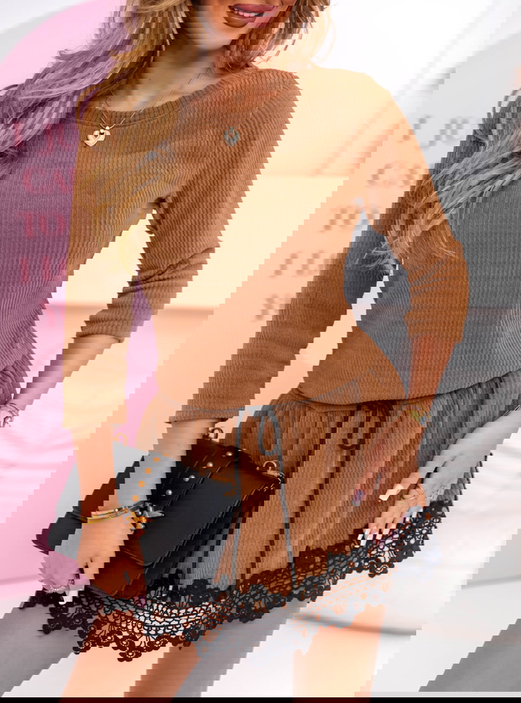 Sukienka mini z koronką Lenonn -...