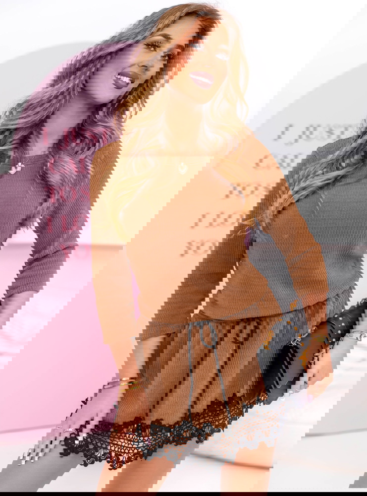 Sukienka mini z koronką Lenonn -...