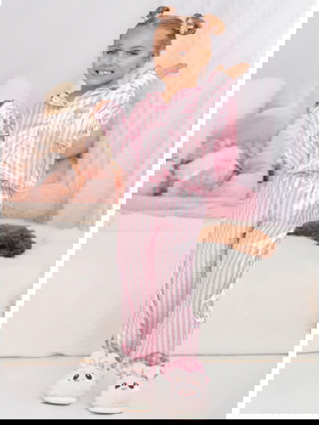 Piżama dziewczęca w paski... 2