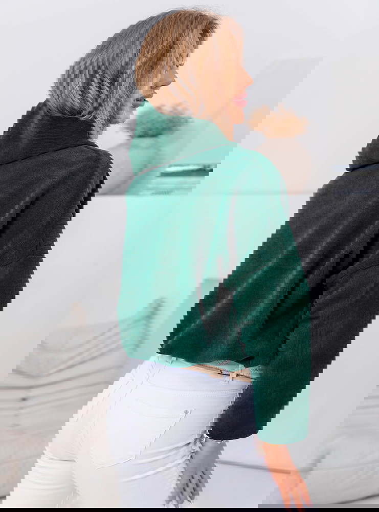 Bluza z kapturem Almaise - butelkowa...