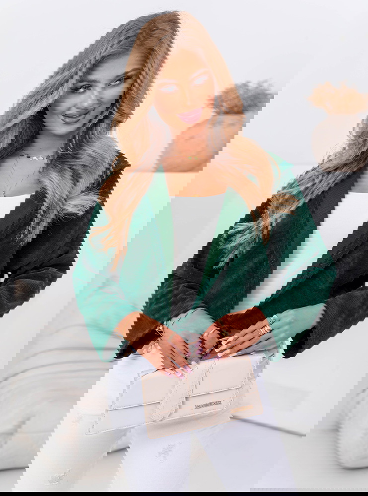 Bluza z kapturem Almaise - butelkowa...