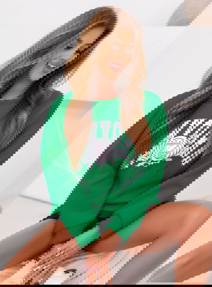 Bluza z ozdobnym napisem Nayobe -...