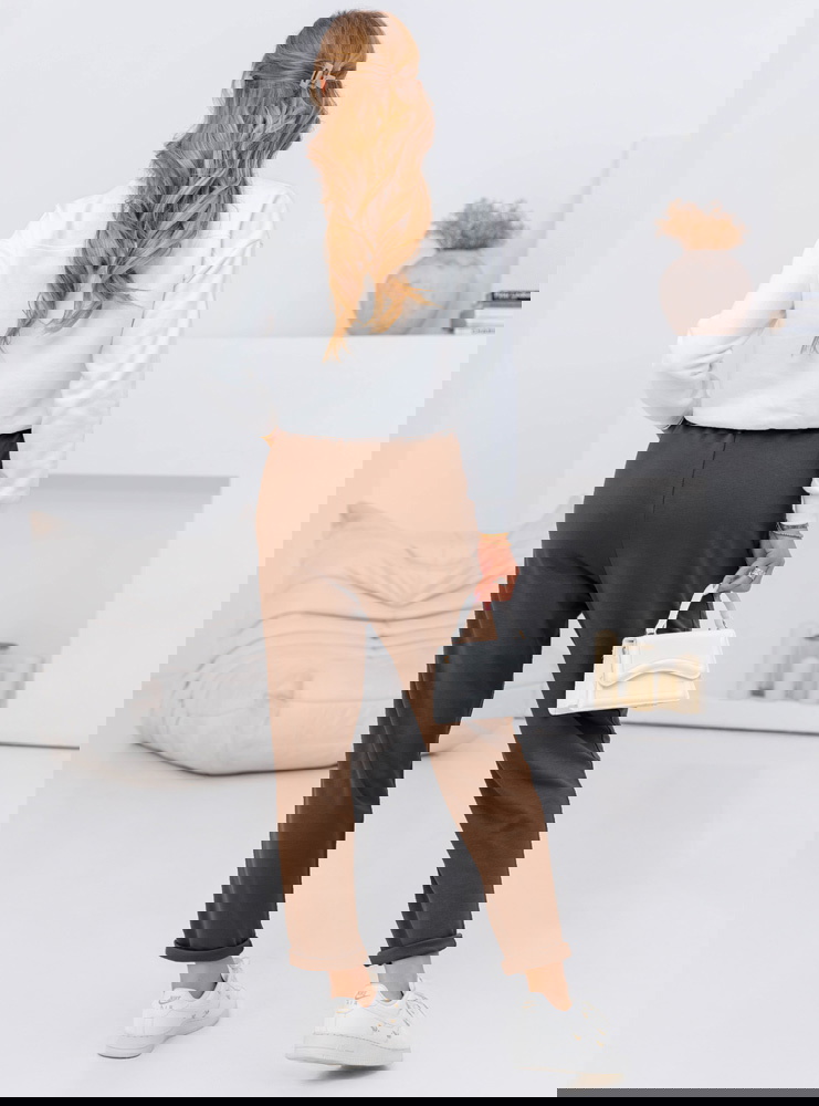 Czekoladowe spodnie dresowe Neelie