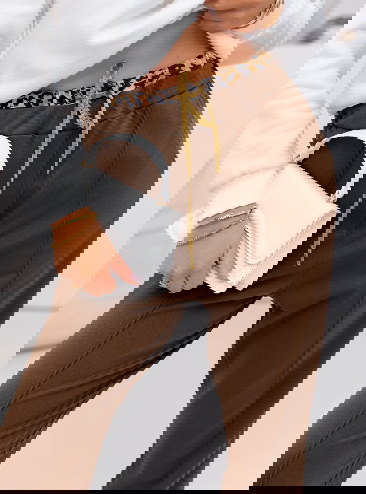 Czekoladowe spodnie dresowe Neelie