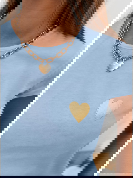 Błękitna koszulka na krótki... 2