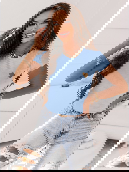 Błękitna koszulka na krótki... 2