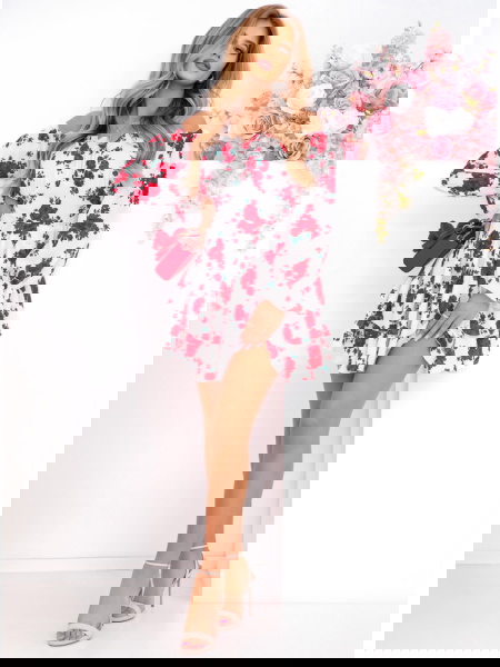 Kwiecista sukienka typu... 2