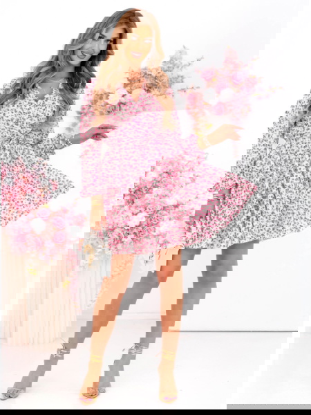 Rozkloszowana sukienka mini... 2