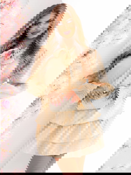 Beżowa rozkloszowana... 2