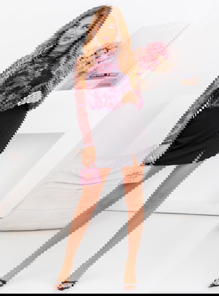 Wzorzysta siateczkowa bluzka Raydene...