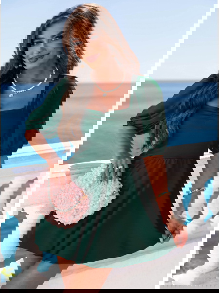 Sukienka mini z bufiastymi... 2