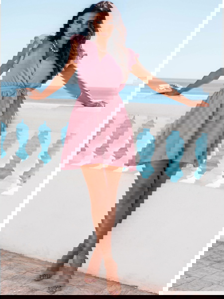 Sukienka z wiązaniem w... 2