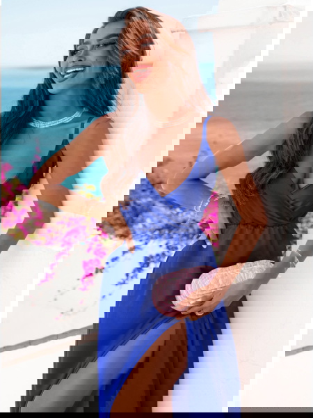 Chabrowa sukienka satynowa... 2