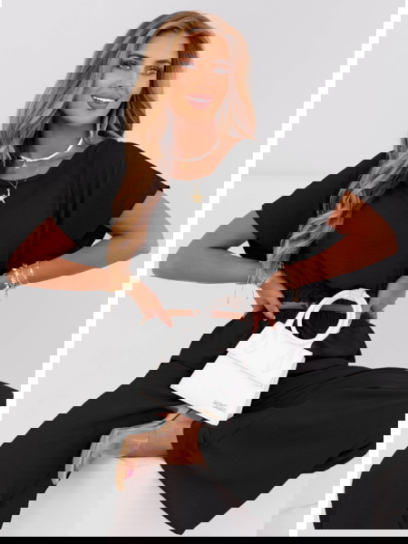 Czarny komplet bluzka i... 2