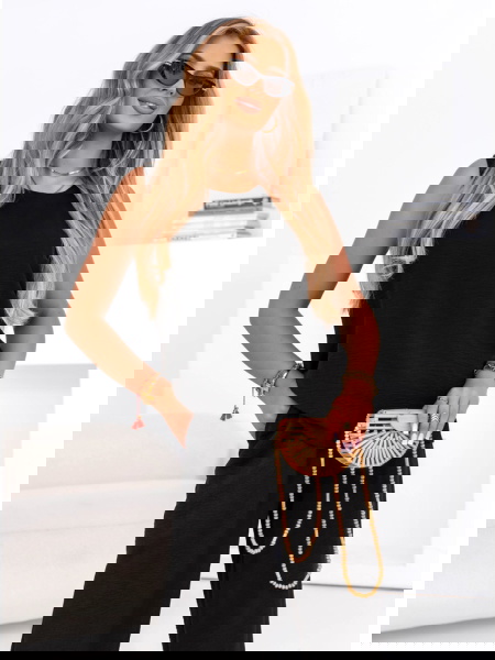 Czarny komplet bluzka i... 2