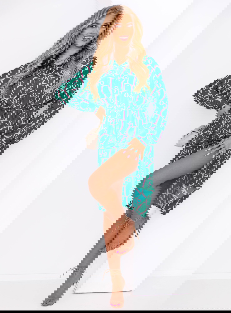 Sukienka koszulowa wiązana w talii...