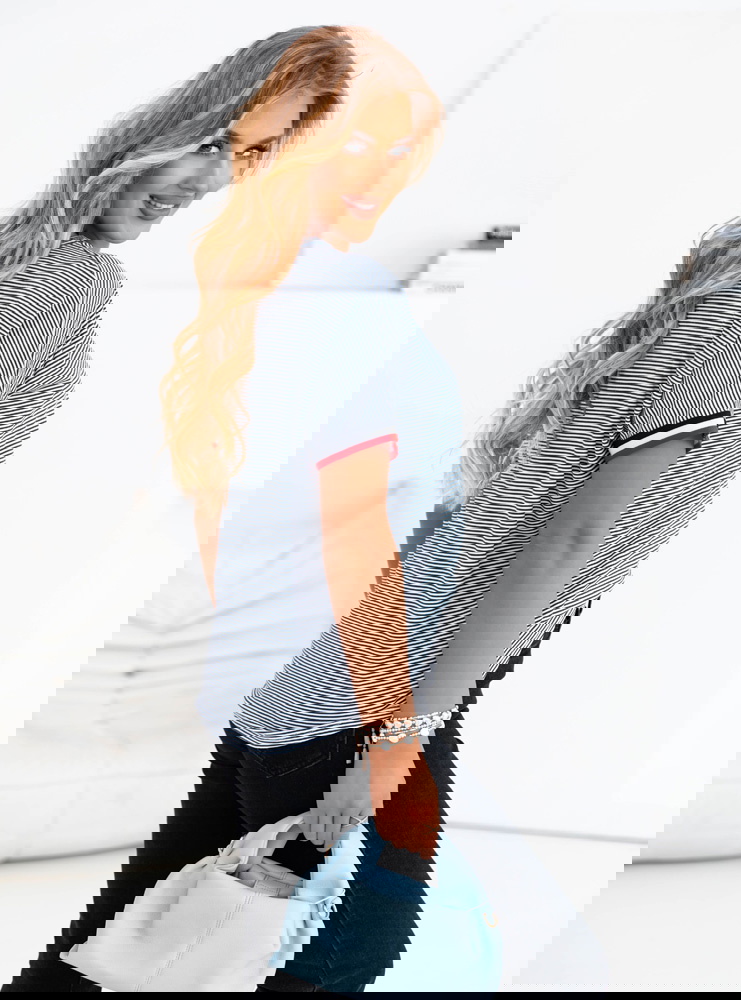 Koszulka z ozdobnym nadrukiem Luissa...