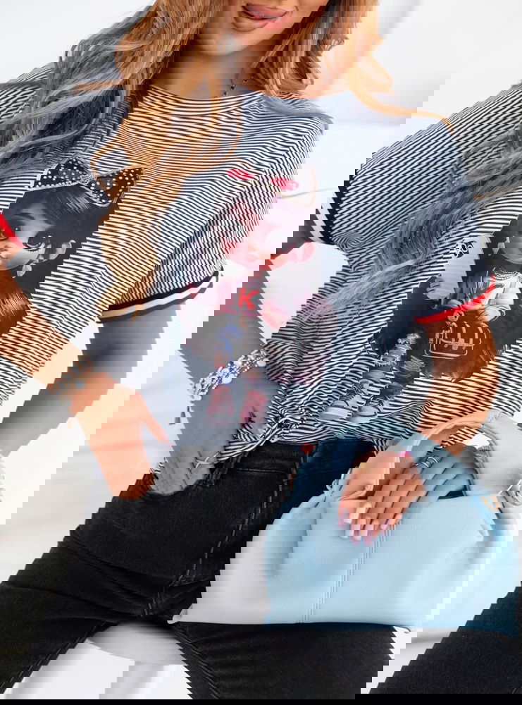 Koszulka z ozdobnym nadrukiem Luissa...