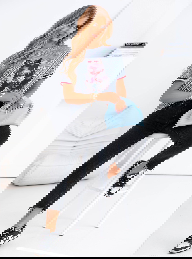 Koszulka z ozdobnym nadrukiem Luissa...