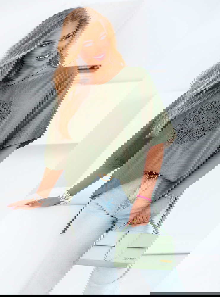 Koszulka z ozdobnym haftem Allesya -...