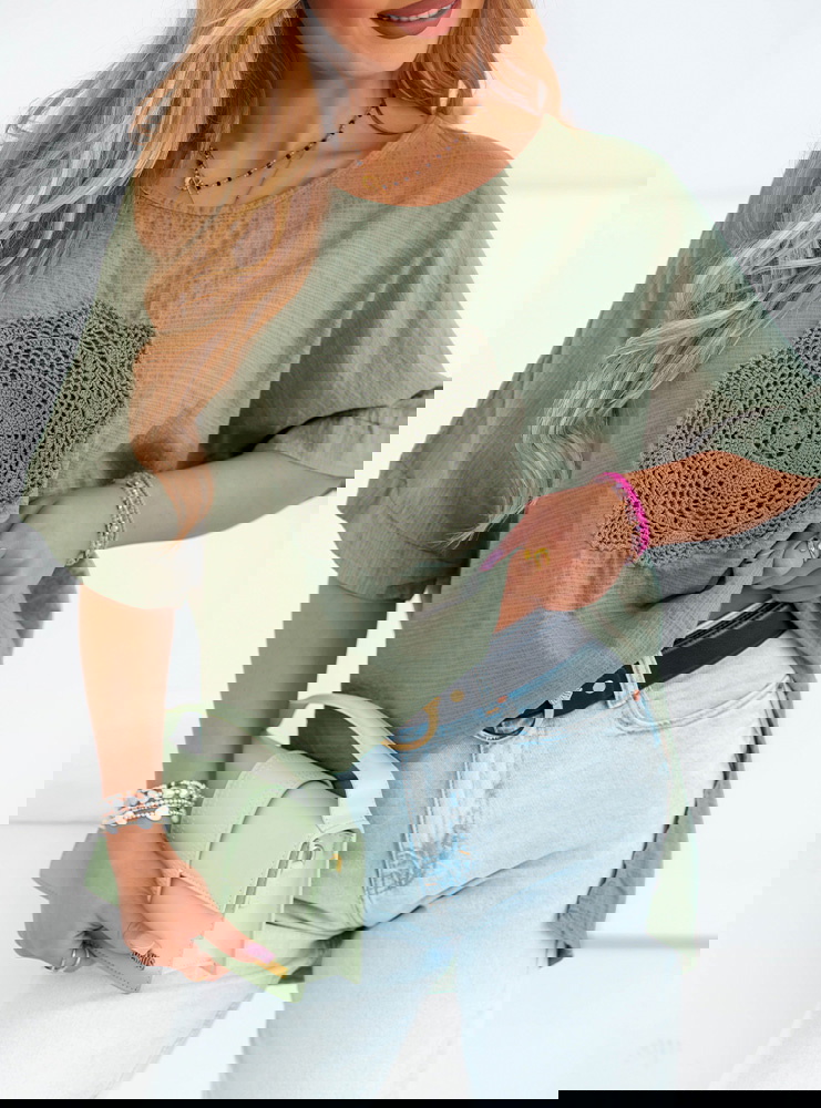 Koszulka z ozdobnym haftem Allesya -...