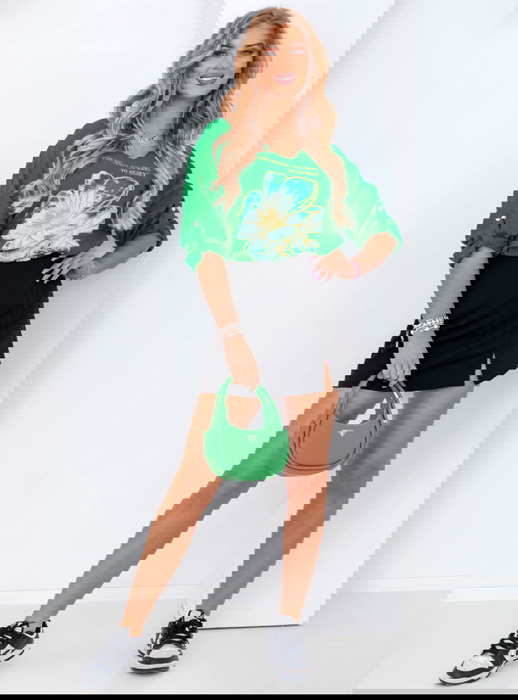 Bluzka z ozdobnym nadrukiem Mertise -...