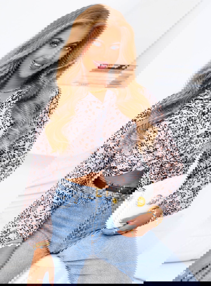 Bluzka koszulowa z wiązaniem Amernna...