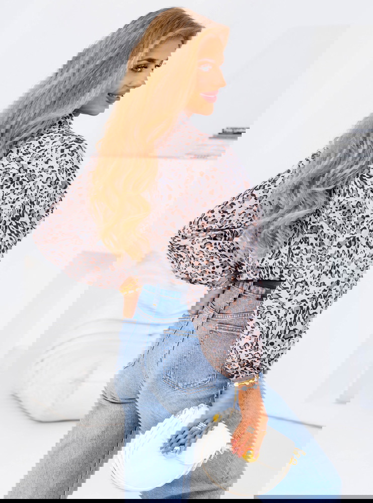 Bluzka koszulowa z wiązaniem Amernna...