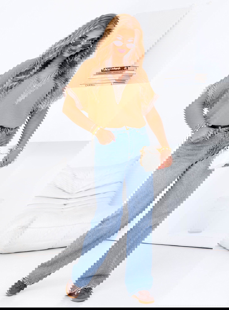 Bluzka z dekoltem w serek Naliciia -...