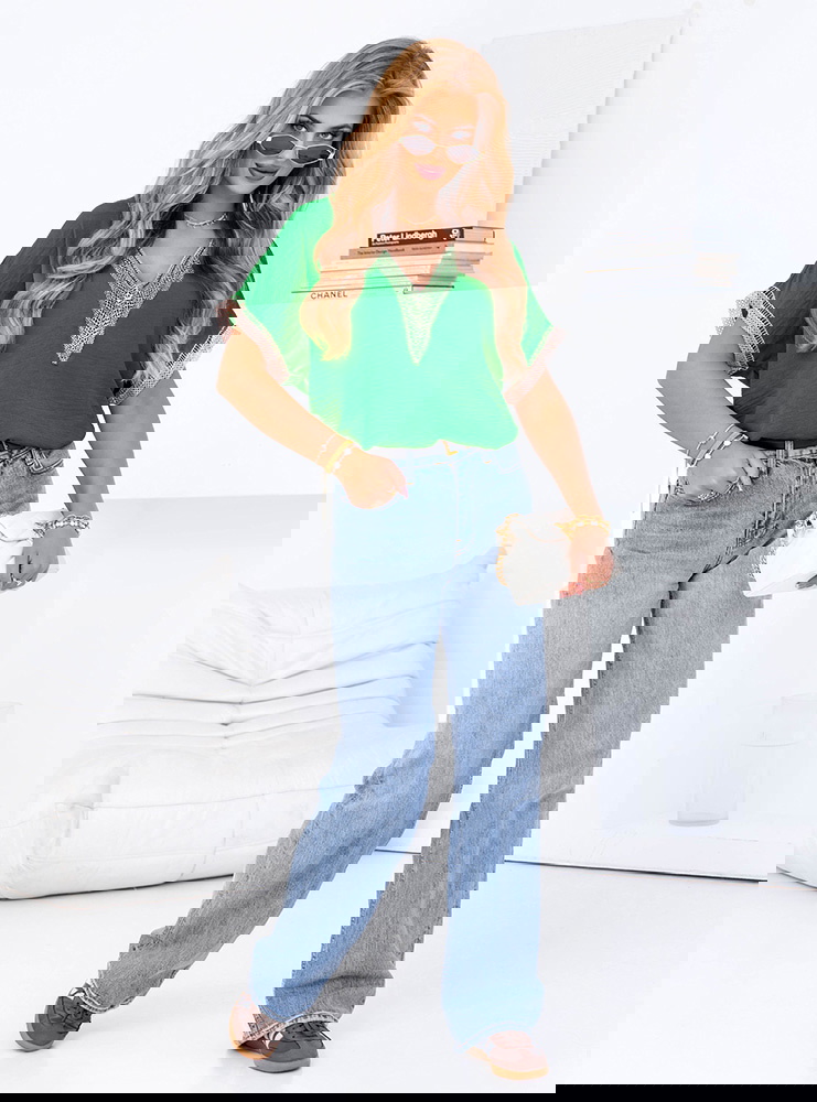 Bluzka z dekoltem w serek Naliciia -...