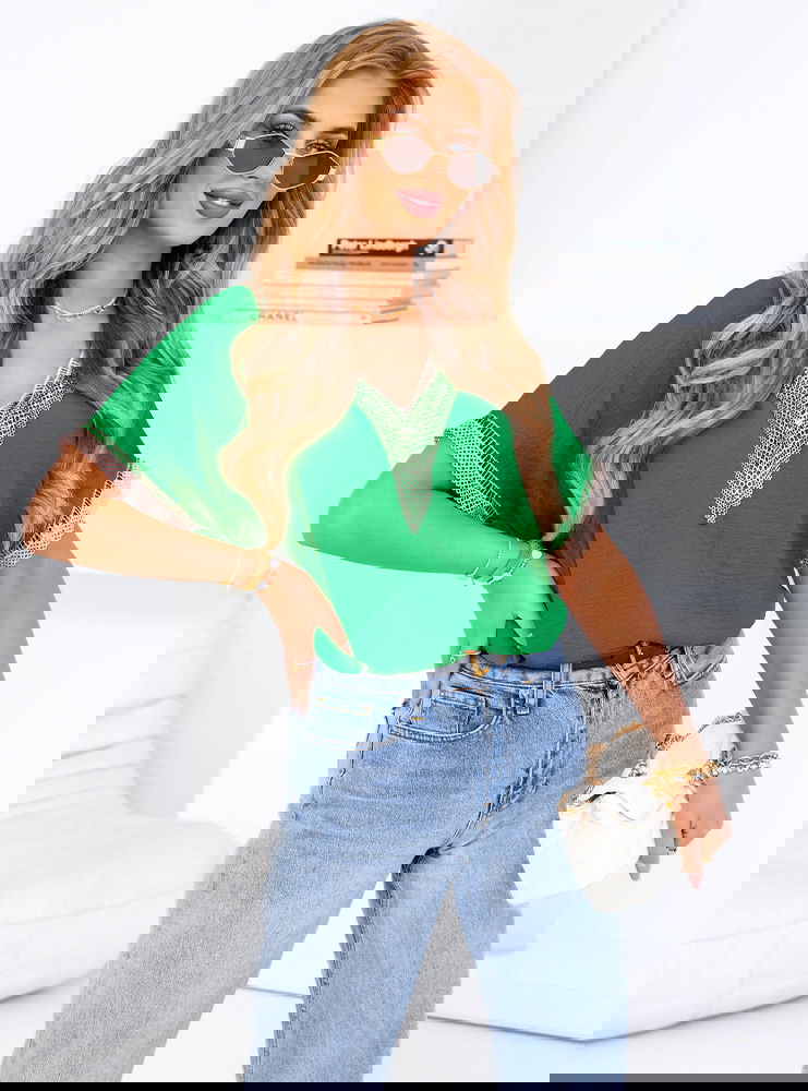 Bluzka z dekoltem w serek Naliciia -...