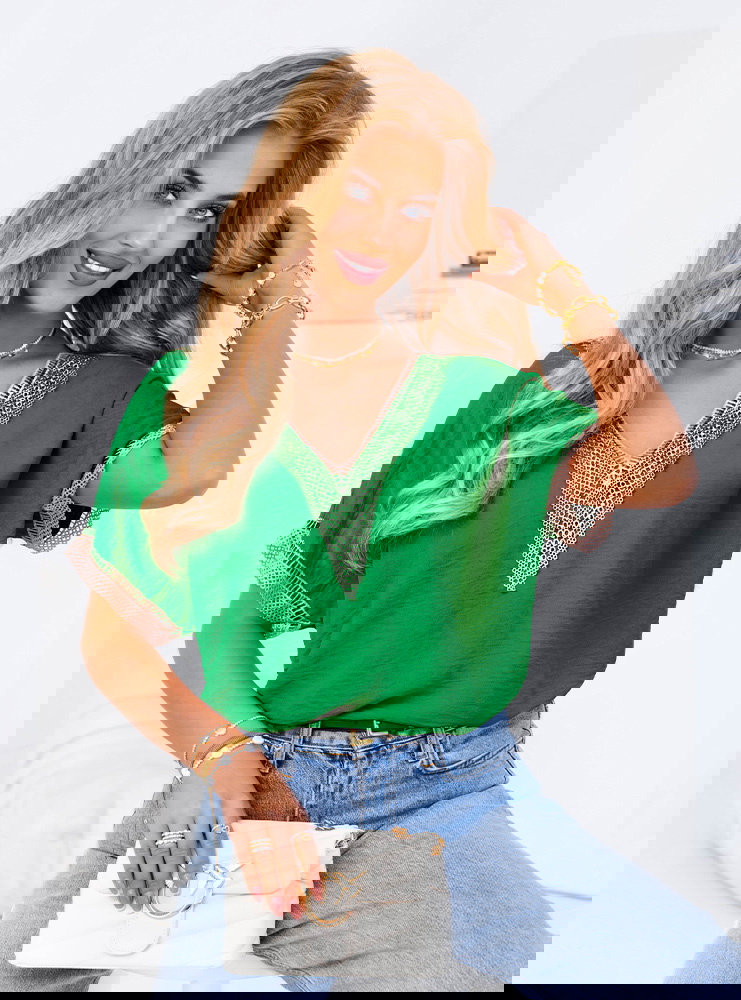 Bluzka z dekoltem w serek Naliciia -...