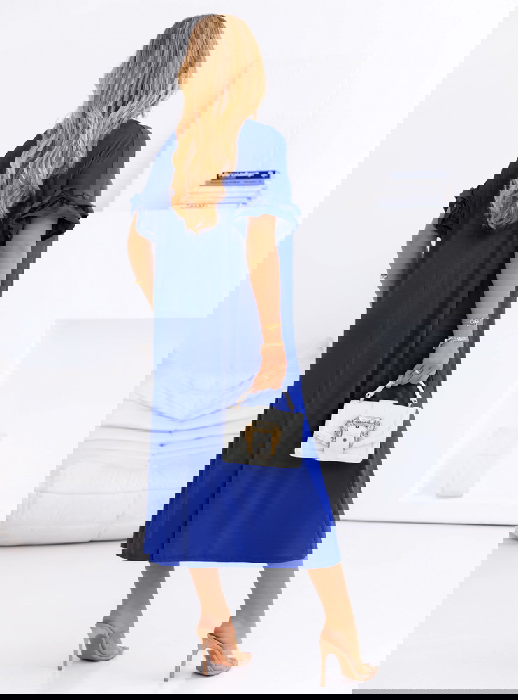 Chabrowa sukienka oversize z...