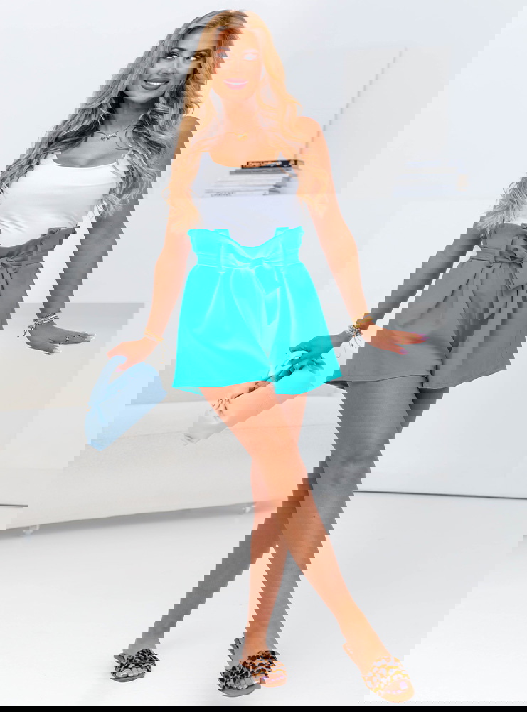 Niebieskie spodenki z wiązaniem Vinelya