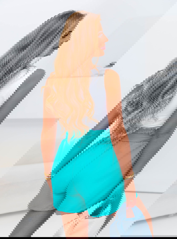 Niebieskie spodenki z wiązaniem Vinelya