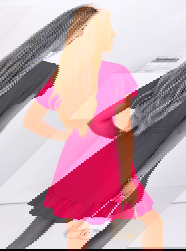 Sukienka mini z falbanami Novisar -...