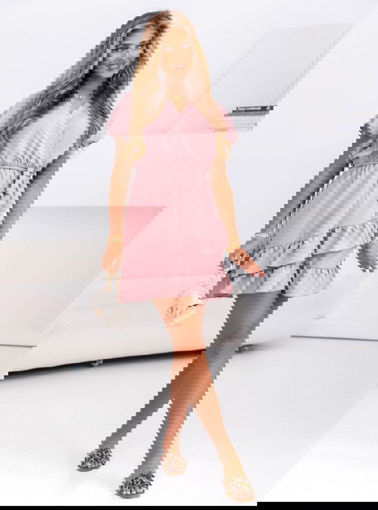 Sukienka mini z falbanami Novisa -...