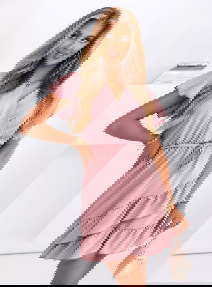 Sukienka mini z falbanami Novisa -...