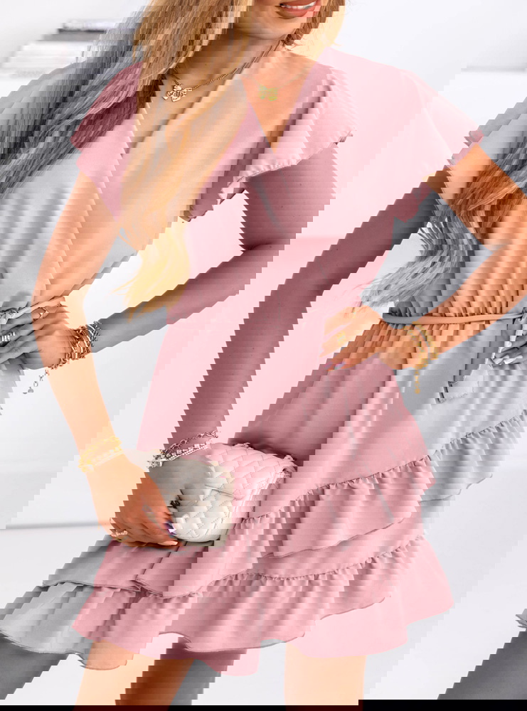 Sukienka mini z falbanami Novisa -...