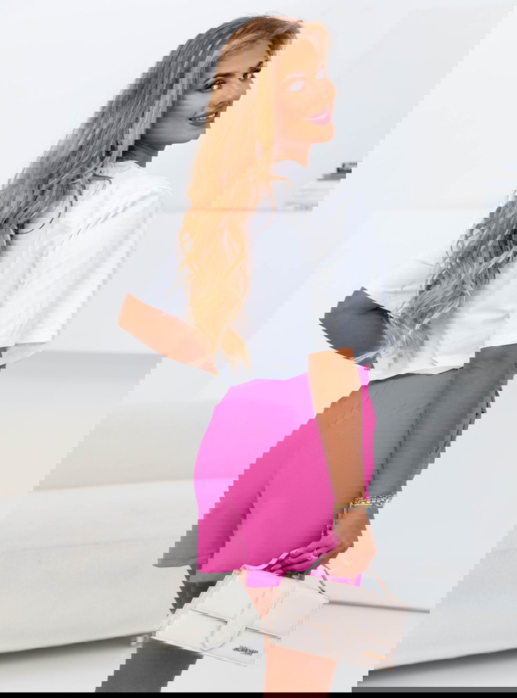 Spodenki z wysokim stanem Josee - fuksja