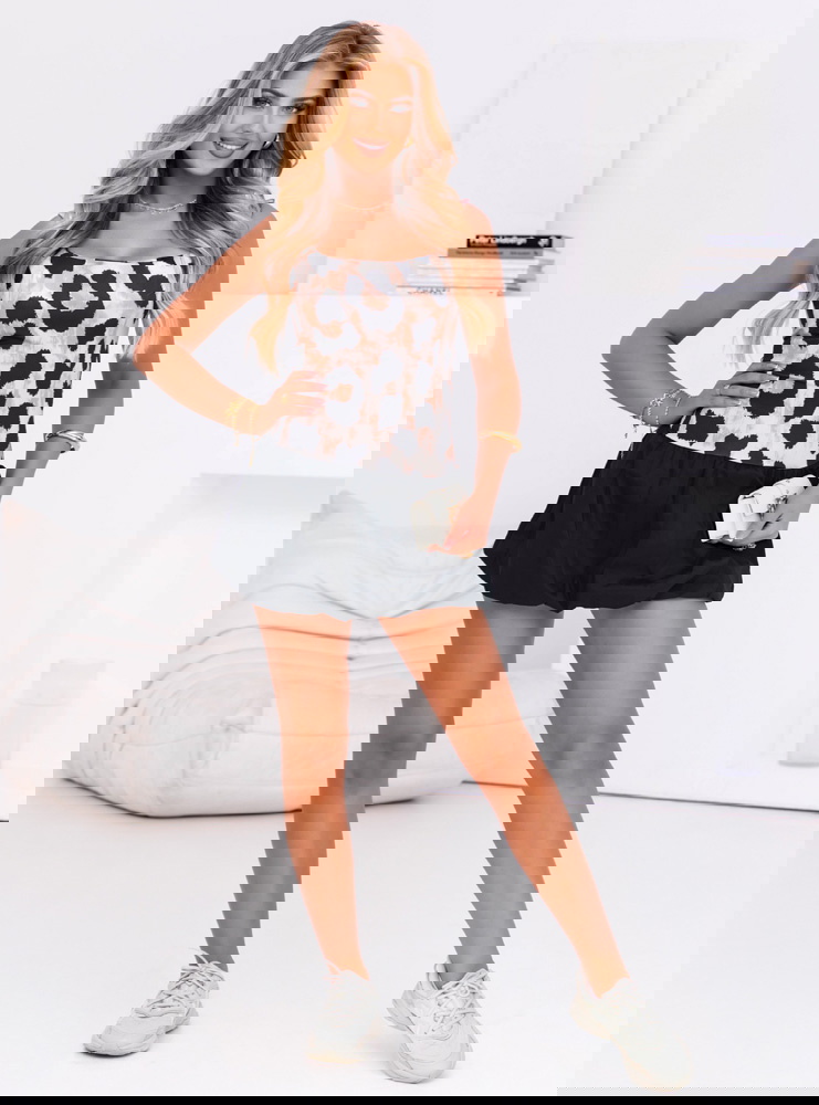 Sukienka mini typu bombka w panterkę...