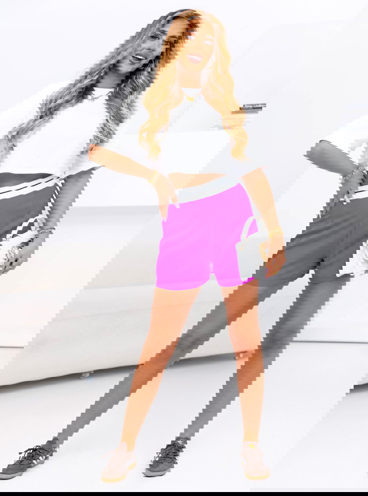 Szortnice z ozdobnym pasem Kamioo -...