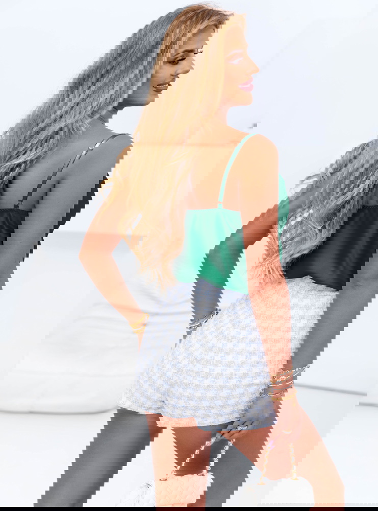 Satynowa bluzka na ramiączkach z...