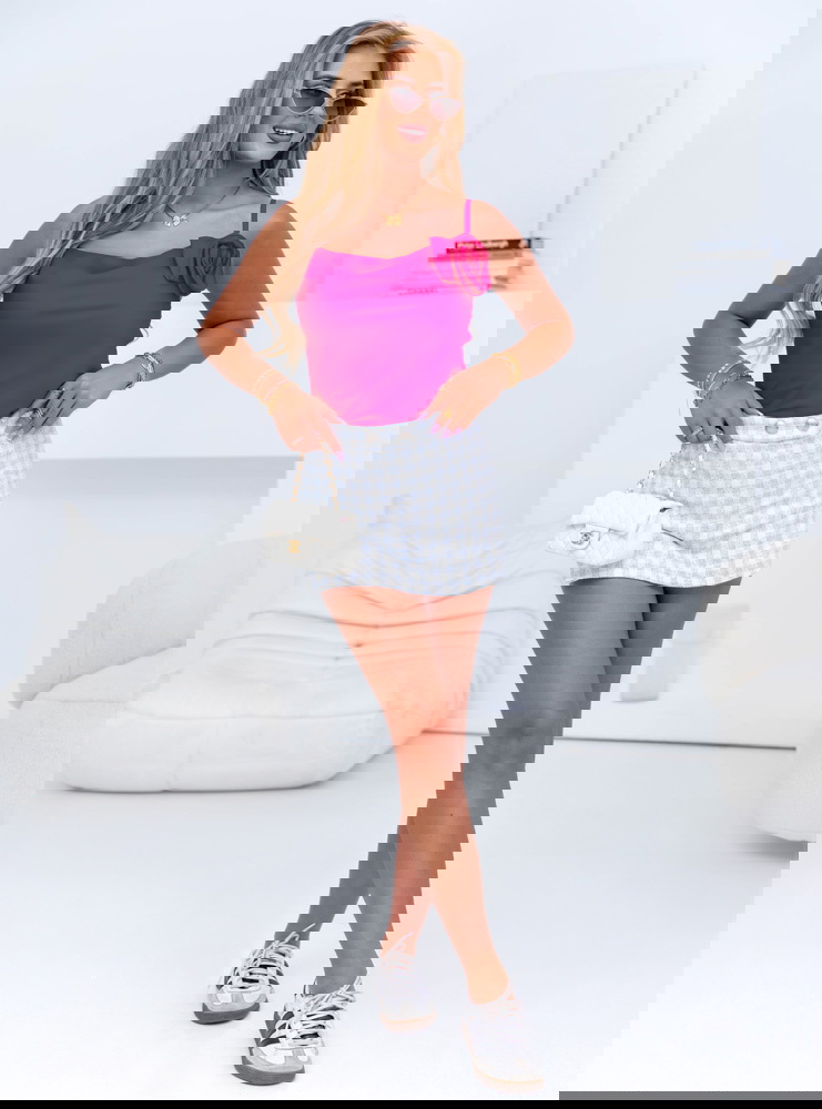 Satynowa bluzka na ramiączkach z...