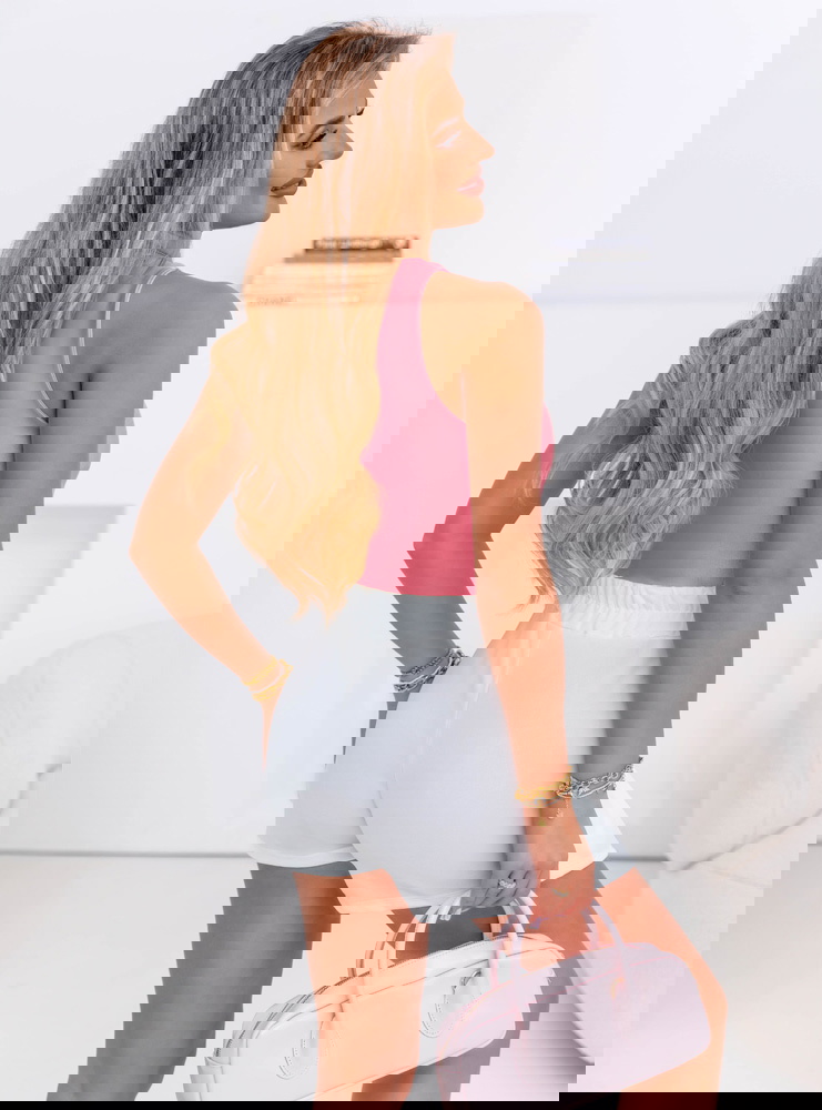 Różowe dopasowane body Kassidey