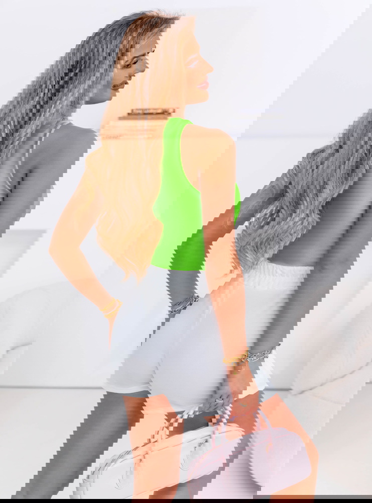 Dopasowane body Kassidey - zielony neon