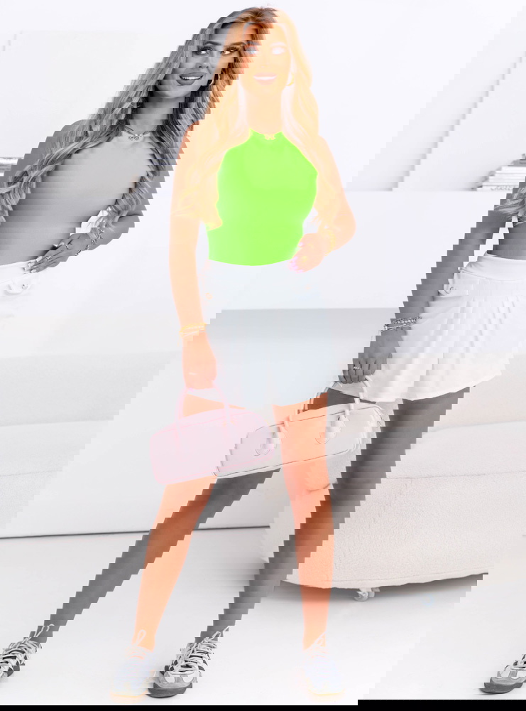 Dopasowane body Kassidey - zielony neon