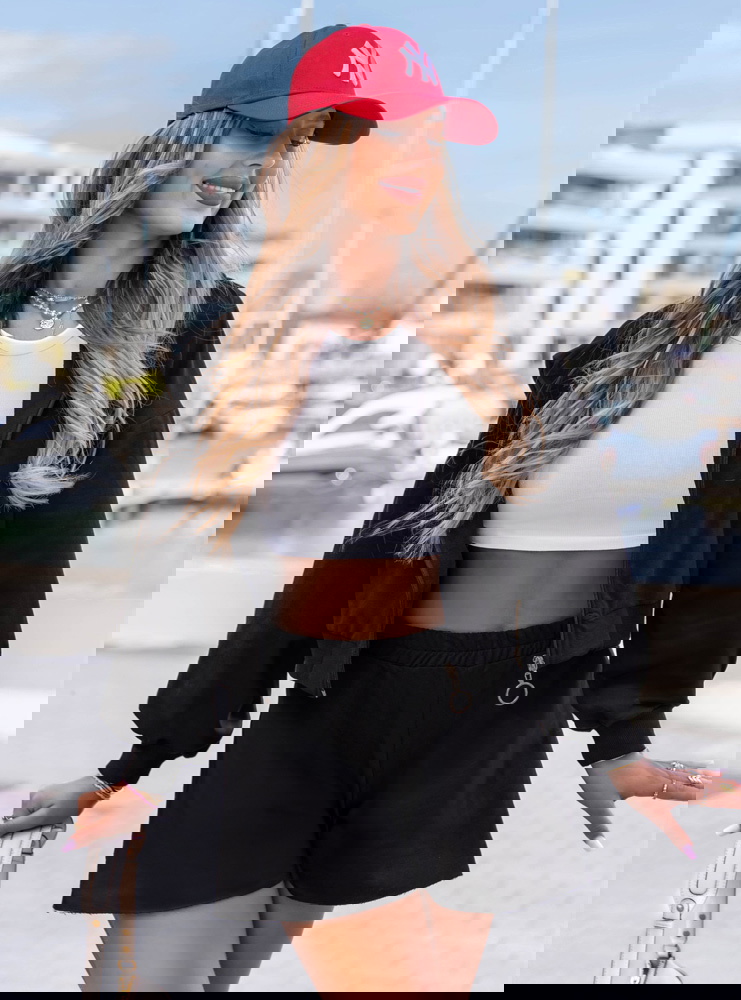 Czarny komplet bluza zapinana na...