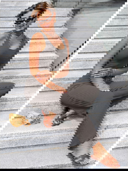 Grafitowy komplet top i... 2